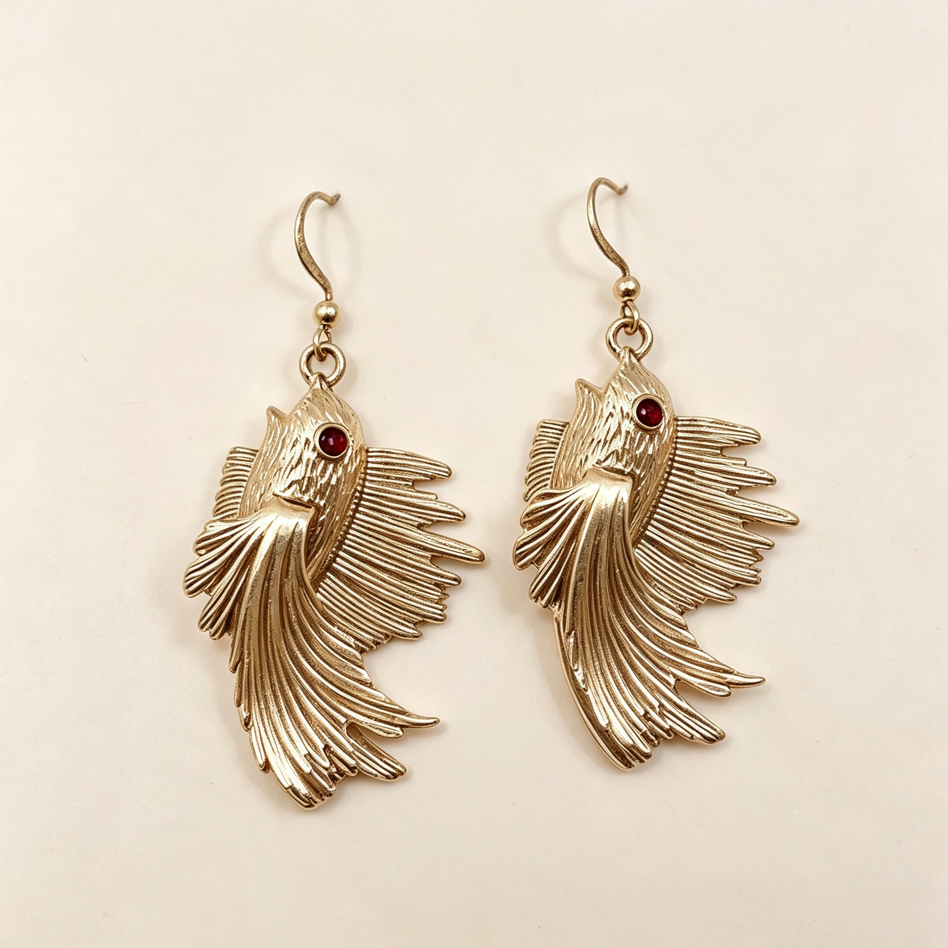 Pendientes Colgantes Pájaro Dorado | Diseño Original JI JOYA, Lote Mayorista