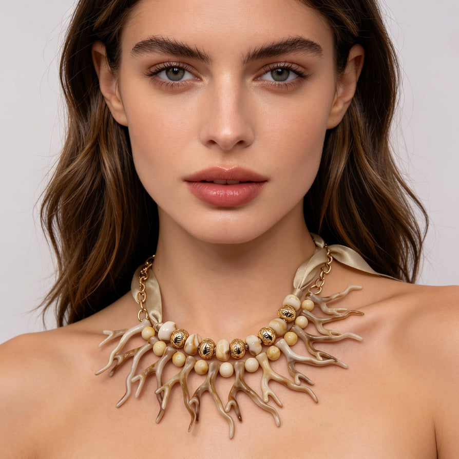 Collar de Cuerno de Ciervo para Mayoristas - Joyería Boho al Por Mayor|JI JOYA