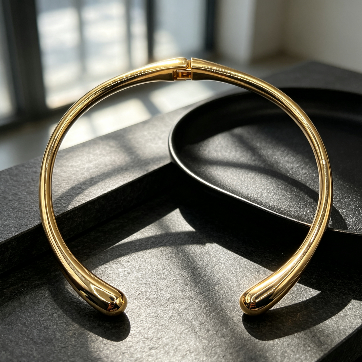 Collar Cuello Abierto Minimalista, 2 Colores, Proveedor de Joyería|JI JOYA