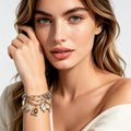 Pulsera Charms Vintage Mezcla Oro Plata, Diseño Boho Antiguo, Bisutería Mayorista para Joyería Moda Mujer