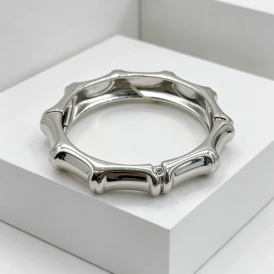 Brazalete de Bambú Oro/Plata | Joyería de Moda al Por Mayor | Diseño de Bambu Clásico