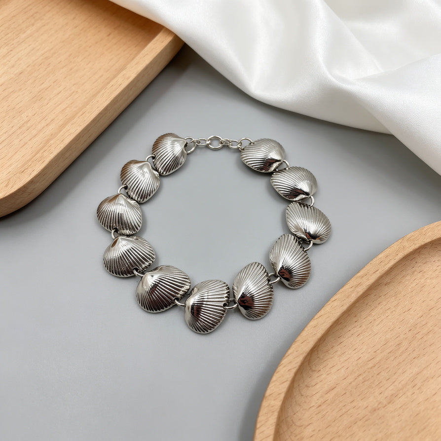 Conjunto Collar y Pulsera Concha - Joyería al por Mayor para Tiendas|JI JOYA