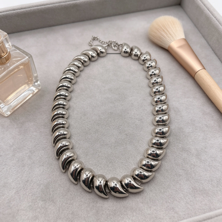 Collar de eslabones gruesos y llamativos de oro | Gargantilla llamativa para mujer