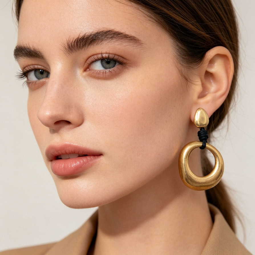 Joyas de Moda Set Pendientes y Collar de Aro - Al Por Mayor|JI JOYA