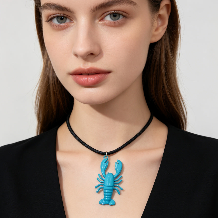 Collar Colgante Langosta - Bisutería de Moda al Por Mayor, 4 Colores Disponibles|JI JOYA
