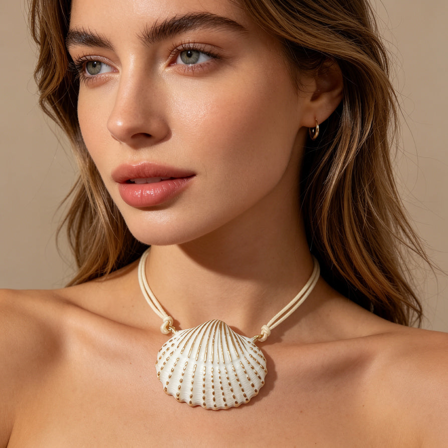 Collar de Concha para Mujer | Estilo Costero | Mayorista España|JI JOYA