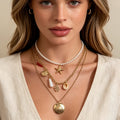 Collar Multicapa de Oro con Dijes Marinos - Joyería de Playa al Por Mayor|JI JOYA