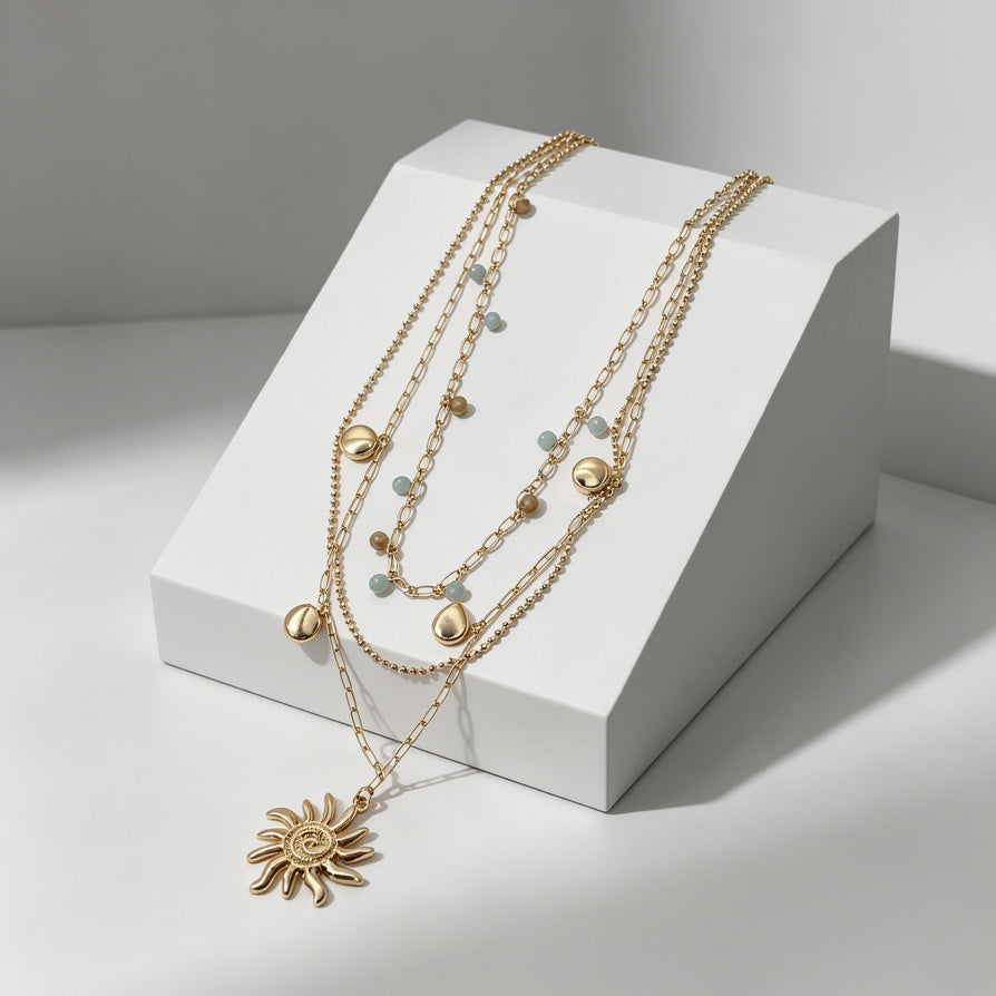 Colección Collares Apilables de 3 Capas - Joyería Premium al Por Mayor para Europa|JI JOYA