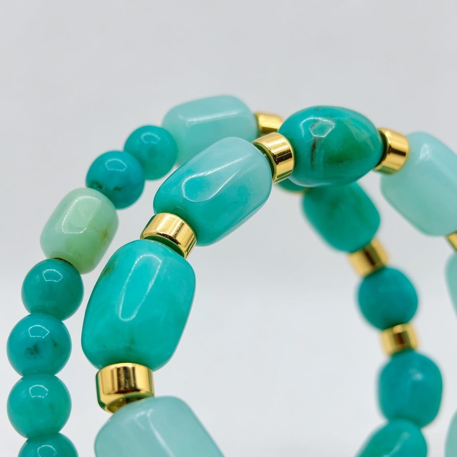 Pulseras de Moda en Resina y Aleación Dorada | Juego de 3 Piezas Amarillo y Borgoña | Joyería al Por Mayor|JI JOYA