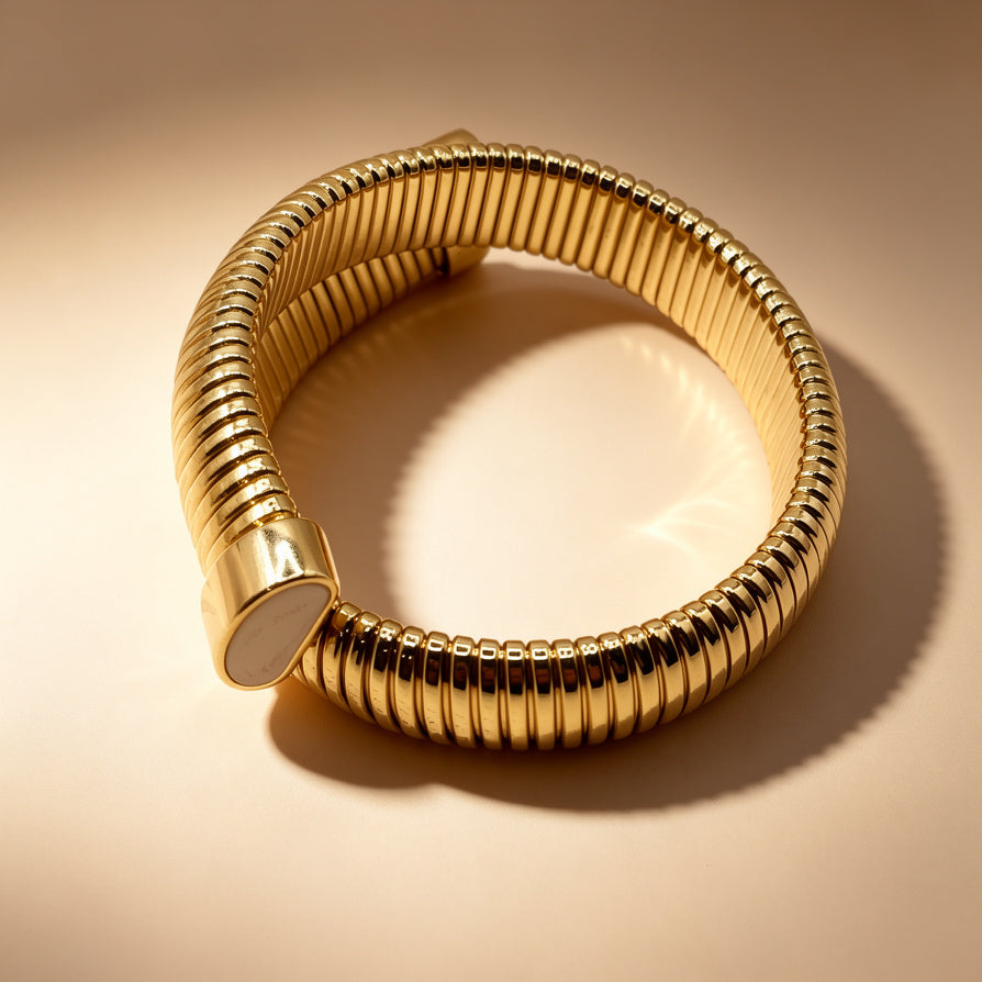 Pulsera Elástica Dorada al Por Mayor | Joyería de Moda para Revendedores|JI JOYA