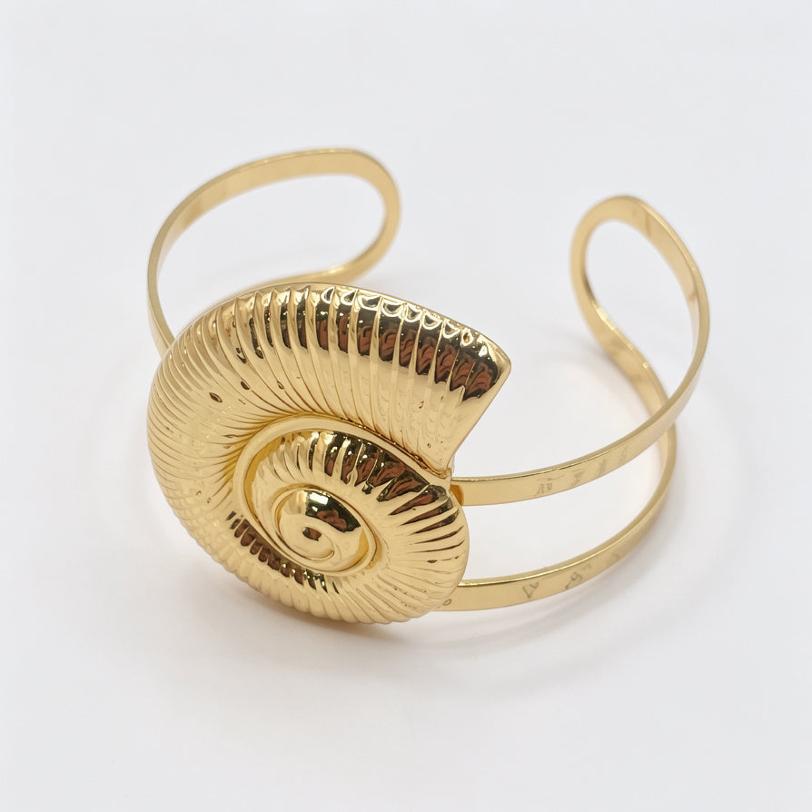 Pulsera de Concha Espiral en Oro | Joyería Mayorista de Moda para Mujer|JI JOYA