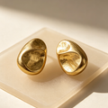 Pendientes Forma Píedra Irregulares | Joyería Mayorista JI JOYA, Oro & Plata