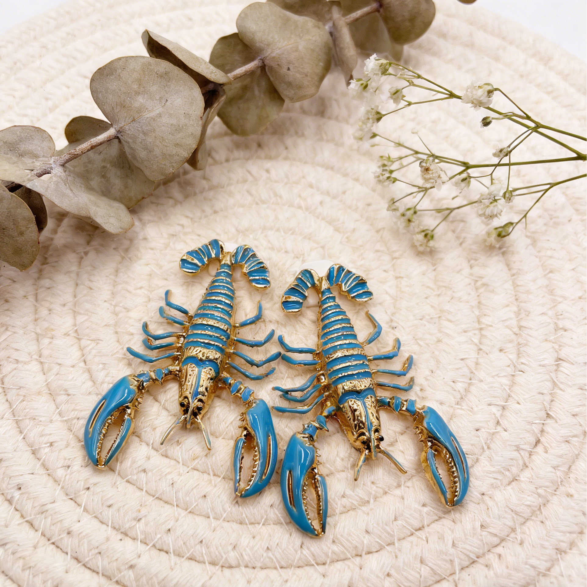 Pendientes Statement de Langosta - Accesorio de Moda Único|JI JEWELLERY