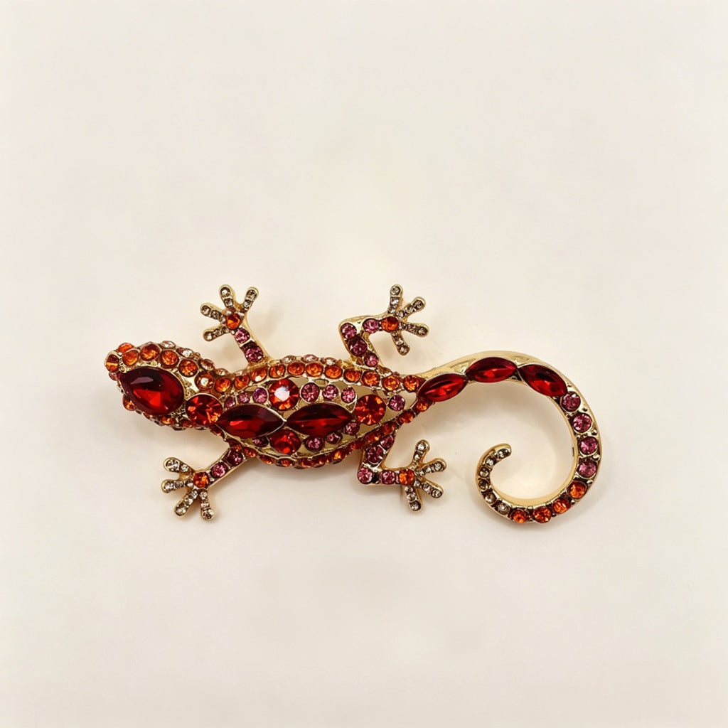 Broche de Lagarto con Piedras Brillantes - Accesorio de Moda para Mujeres, Pedidos al Por Mayor|JI JOYA