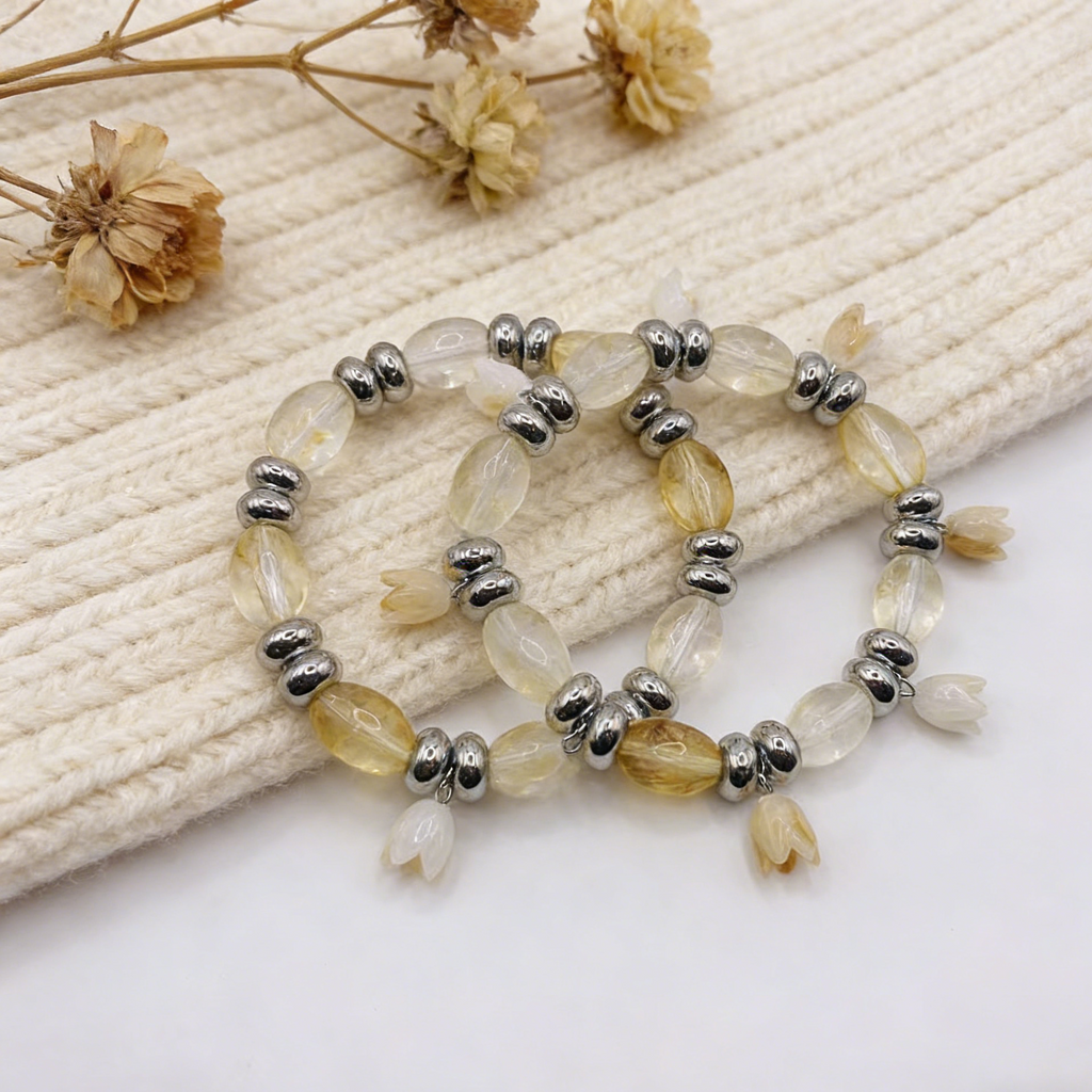 Colorful Resin Petal Jewelry Set: Y2K Aesthetic for Everyday Wear