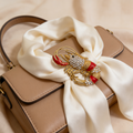 Broche de langosta con diamantes de imitación dorados | Broche vintage de cristal de lujo para mujer