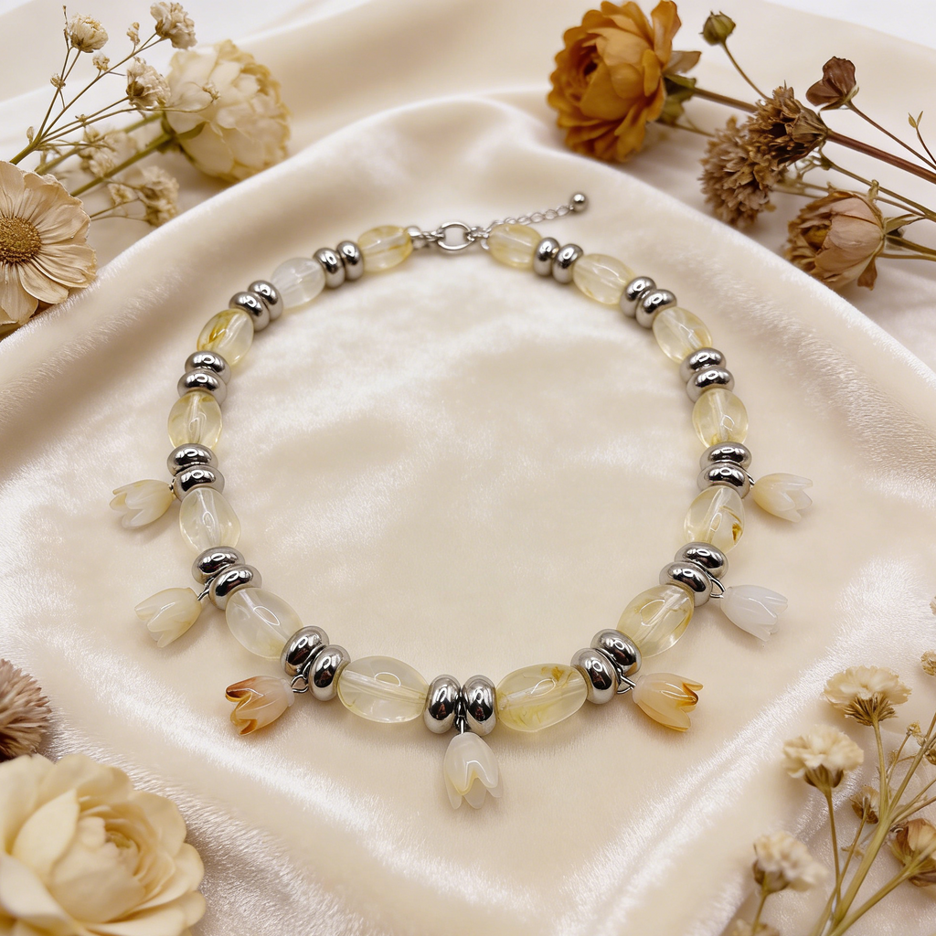 Colorful Resin Petal Jewelry Set: Y2K Aesthetic for Everyday Wear