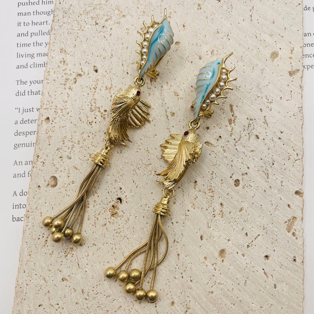 JI JOYA WHOLESALE, Série Oceano, Colar de Gotas de Óleo Artesanal