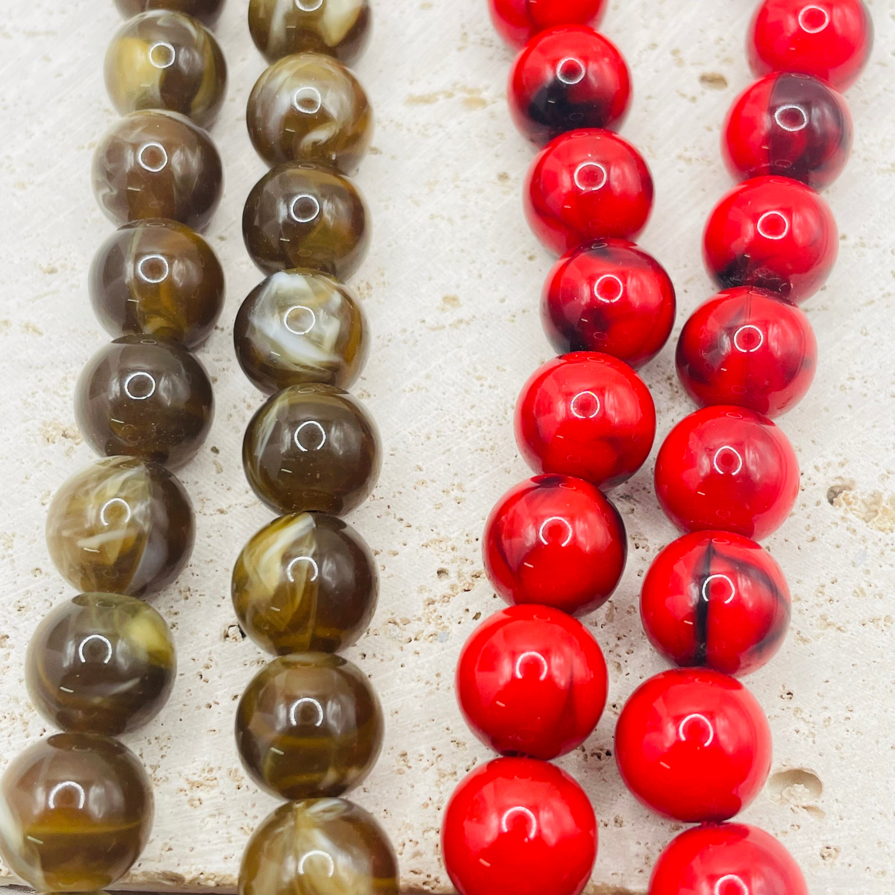 JI JOYA VENTA AL POR MAYOR|Collar Declaración de Doble Hilo con Cuentas Cuadradas | Joyería de Moda al Por Mayor para Mujeres
