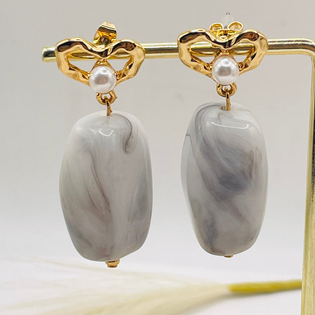 JI JOYA VENTA AL POR MAYORSet de Collar y Pendientes de Resina y Acrílico | Joyería de Moda Mayorista para Mujer