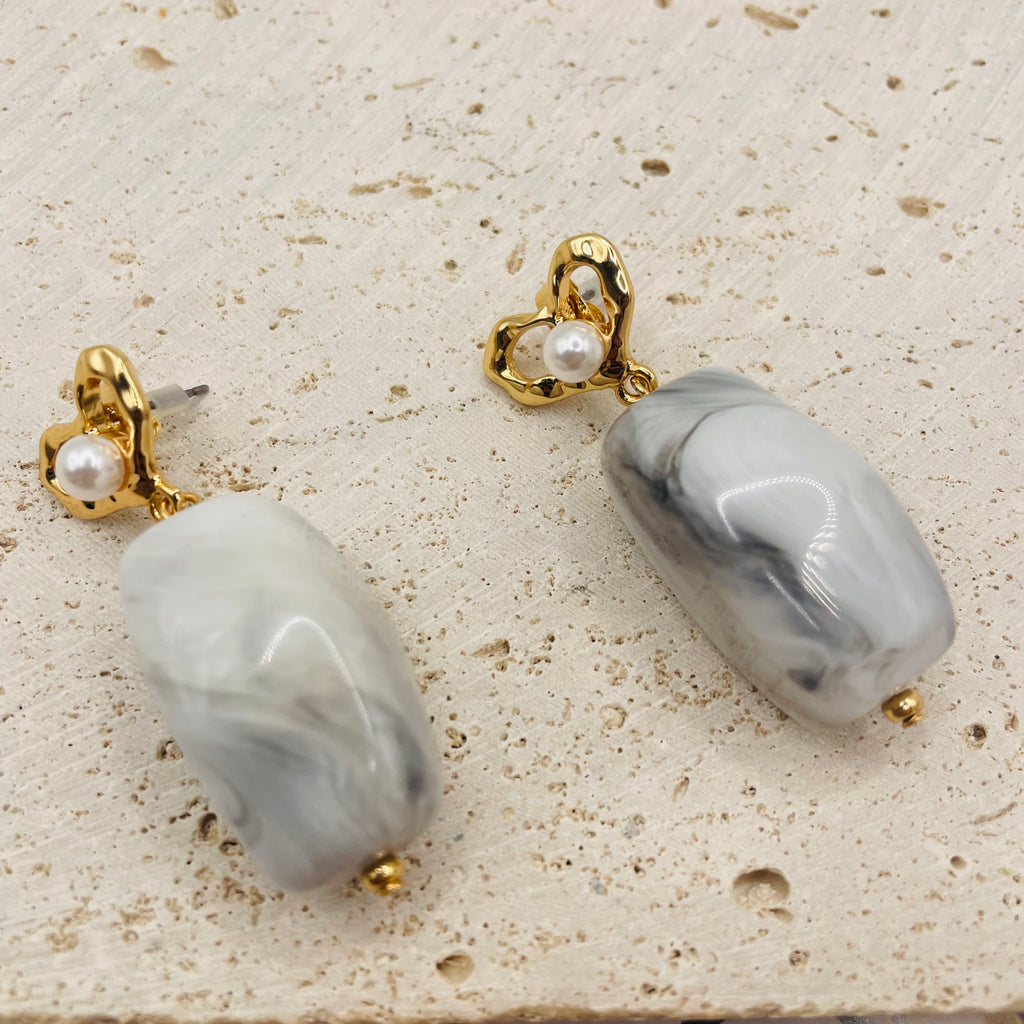 JI JOYA VENTA AL POR MAYORSet de Collar y Pendientes de Resina y Acrílico | Joyería de Moda Mayorista para Mujer