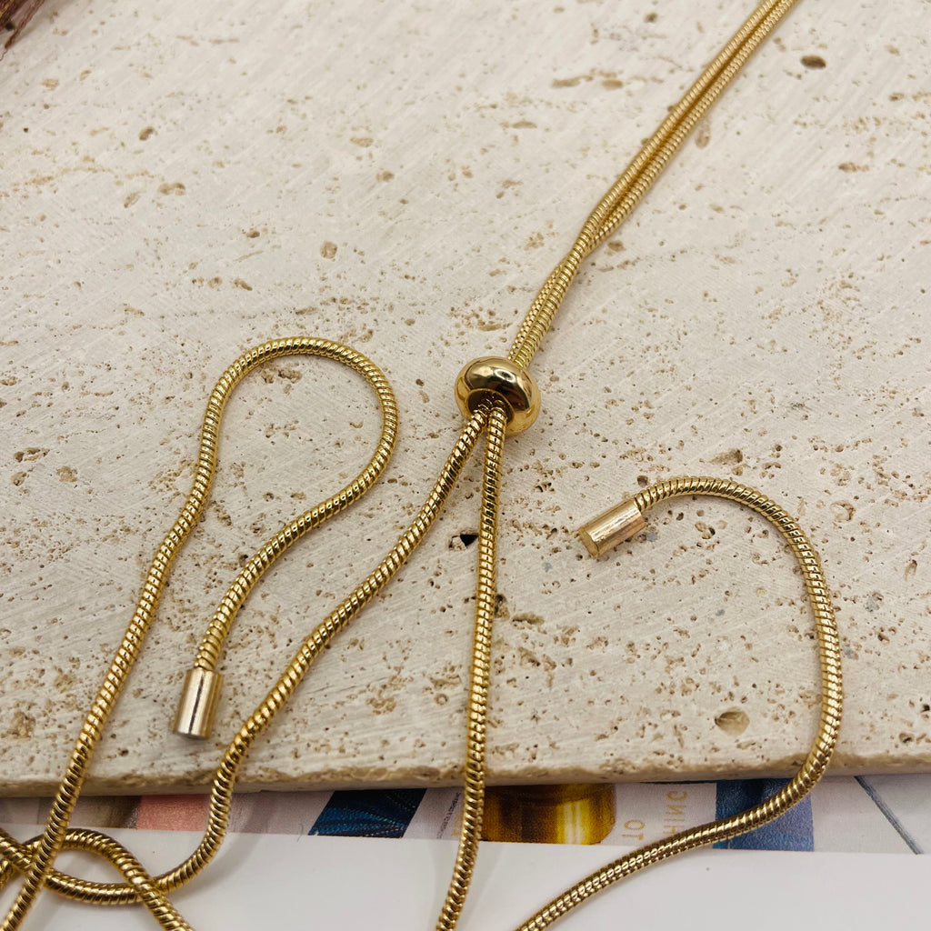 JI JOYA VENTA AL POR MAYOR|Collar de Moda Geométrico en Zinc Aleado - Diseño Minimalista en Blanco y Marrón - Joyería al Por Mayor