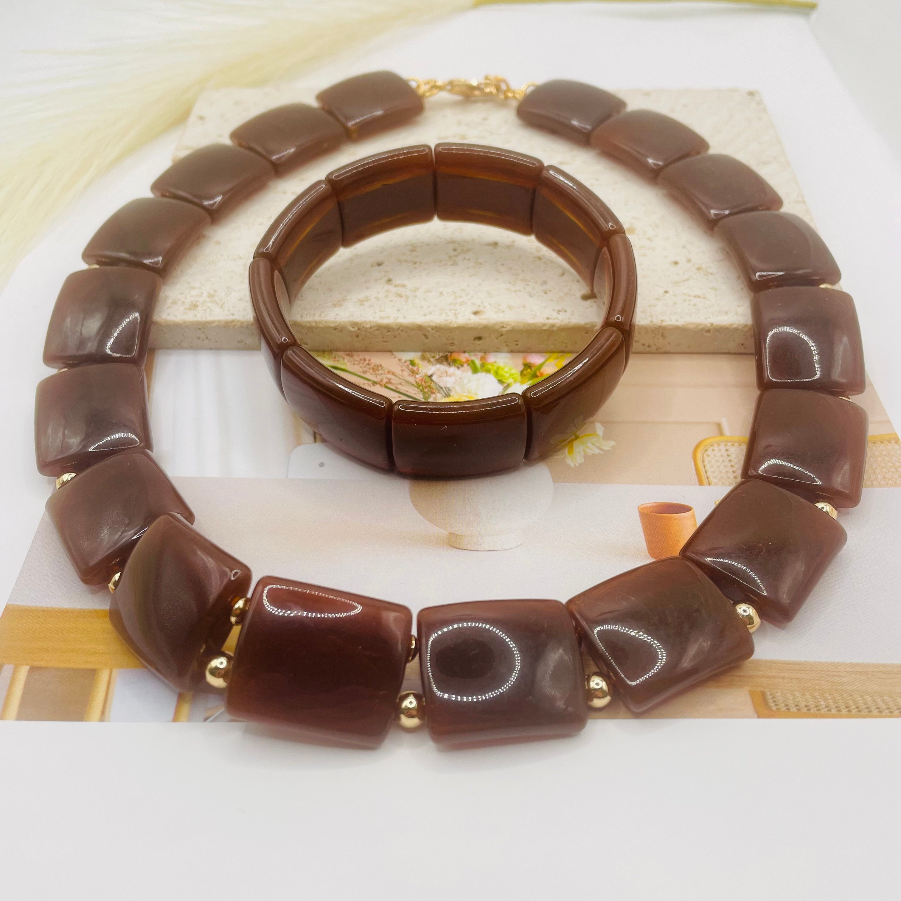 JI JOYA VENDA POR ATACADO, Colares e pulseiras da moda quadrados