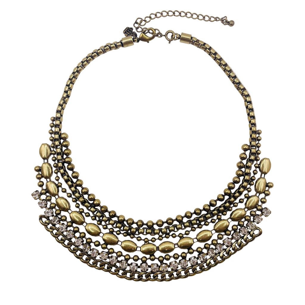 JI JOYA VENTA AL POR MAYOR,Collar de moda de bronce