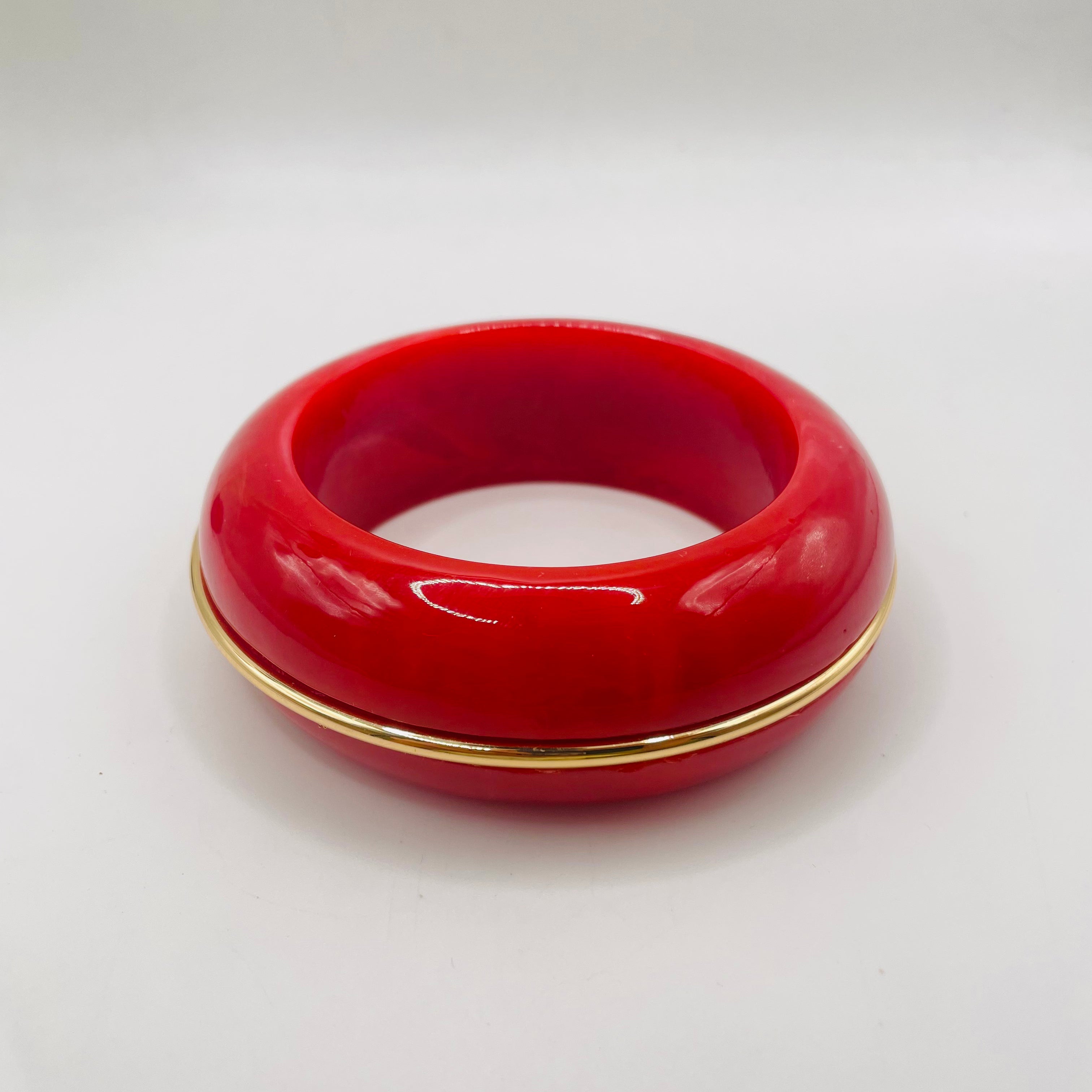 JI JOYA VENTA AL POR MAYOR|Pulsera Ancha de Resina con Detalle Dorado, Accesorio de Moda para Mujer, Pedidos al Por Mayor B2B