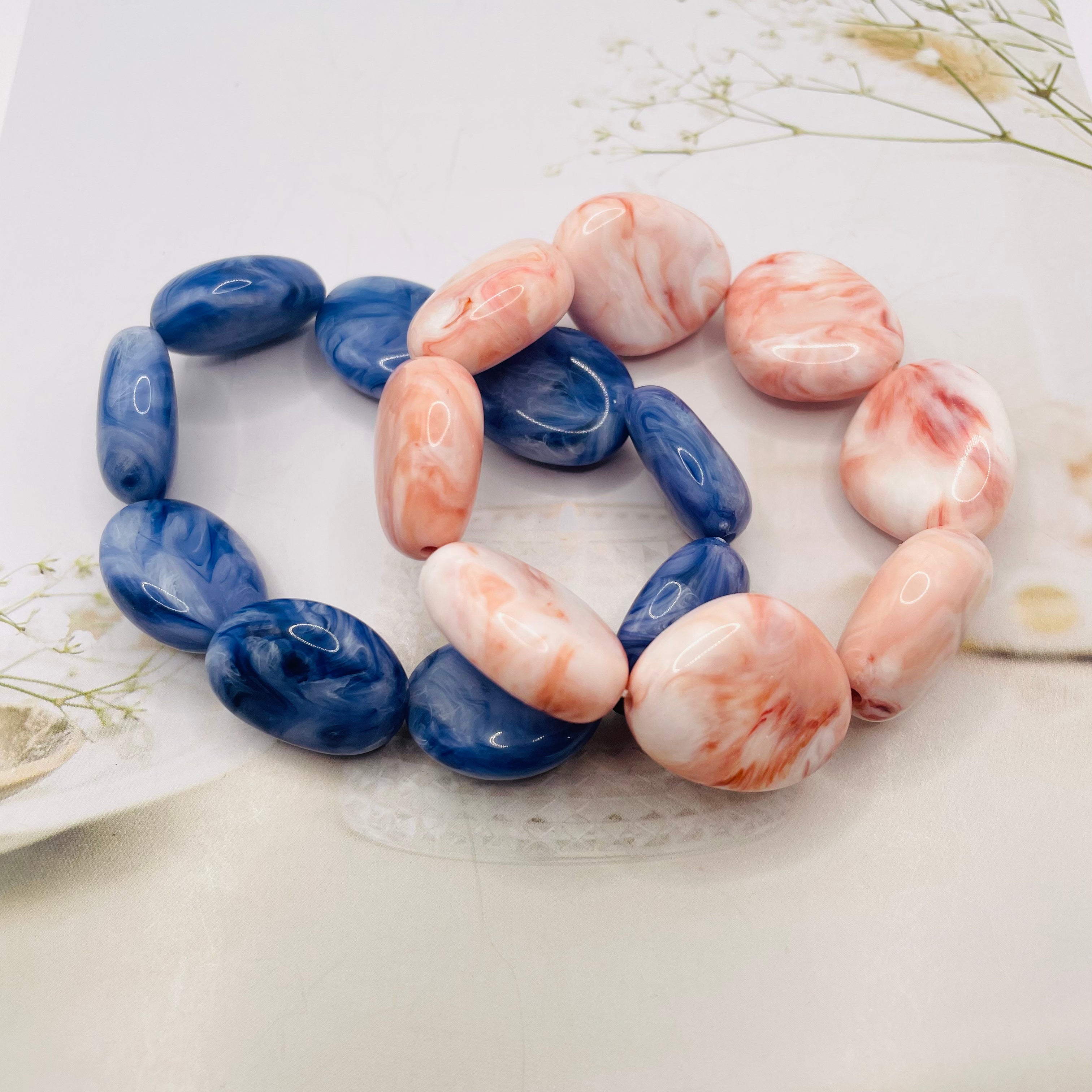 JI JOYA VENTA AL POR MAYOR|Pulseras de Piedra Simulada de Forma Irregular, Mayorista B2B, Accesorios de Moda al Por Mayor