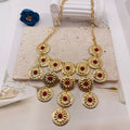 JI JOYA VENTA AL POR MAYOR,Collar con colgante redondo con borlas bohemias