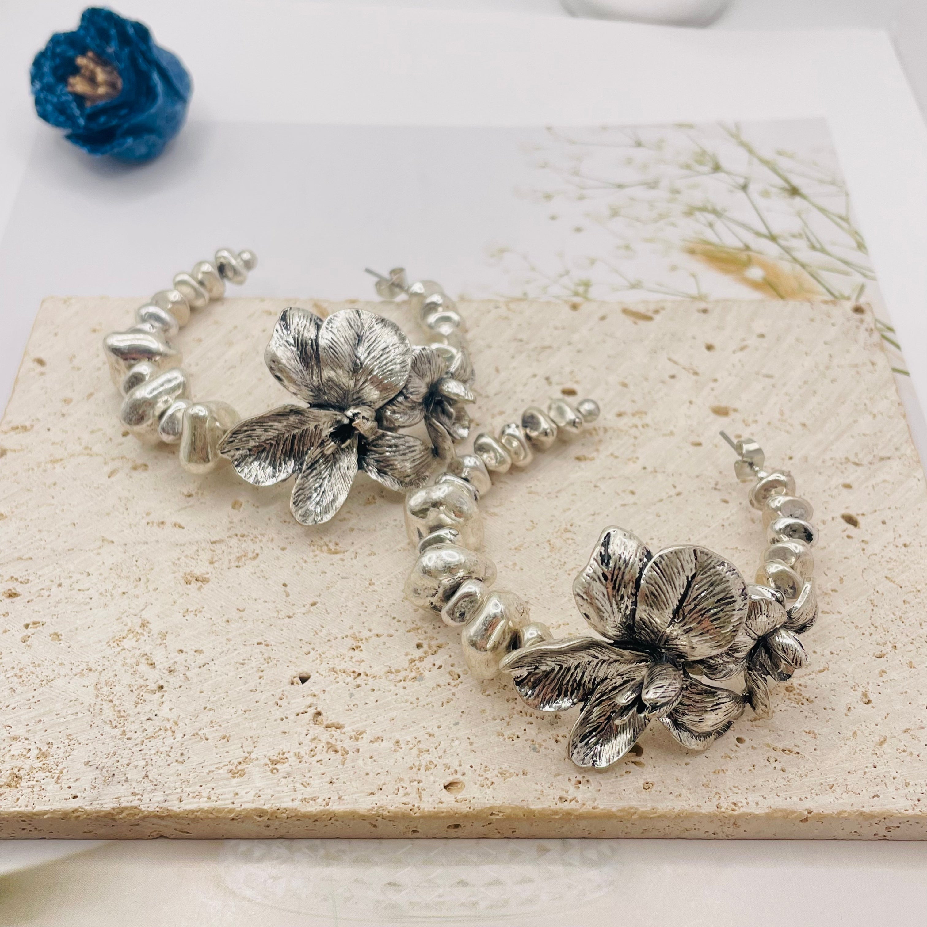 JI JOYA VENTA AL POR MAYOR,Collar y pendientes Daisy Totem Series