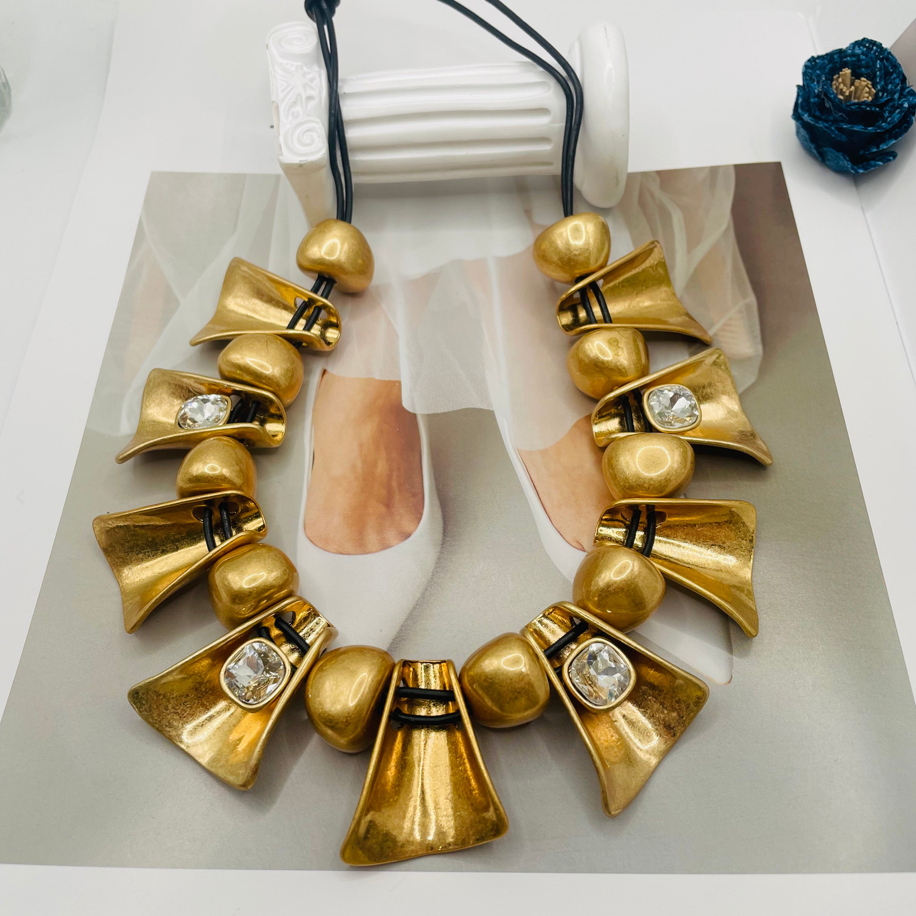 JI JOYA VENTA AL POR MAYOR,Collar sencillo de doble cara, un collar equivale a dos estilos.
