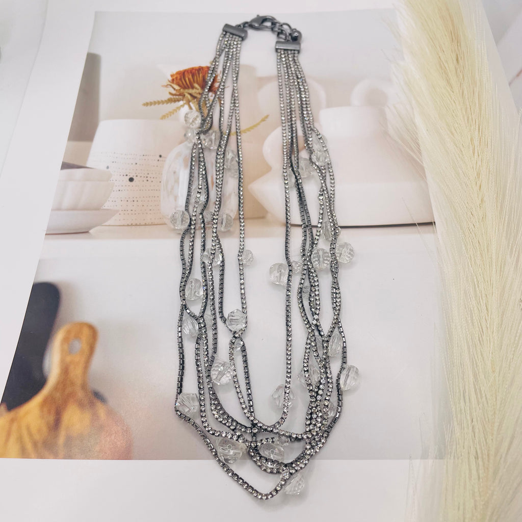 JI JOYA VENTA AL POR MAYOR,Un collar que brilla como un cielo lleno de estrellas.