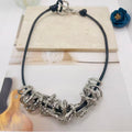 JI JOYA VENTA AL POR MAYOR,Curva irregular con collar de cuerda