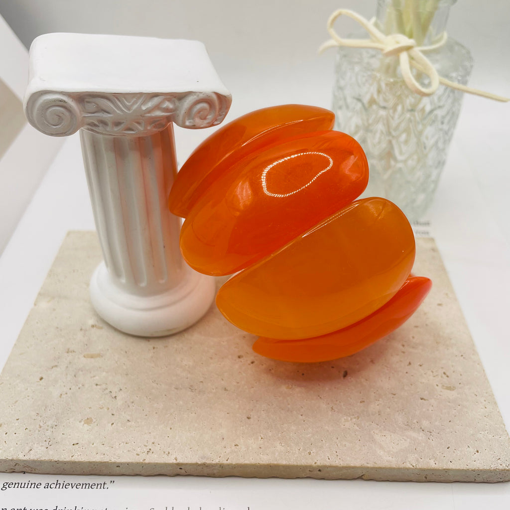 JI JOYA VENTA AL POR MAYOR|Pulsera elástica de resina acrílica con efecto mármol - Joyería mayorista de moda rápida para mujer, 3 colores disponibles