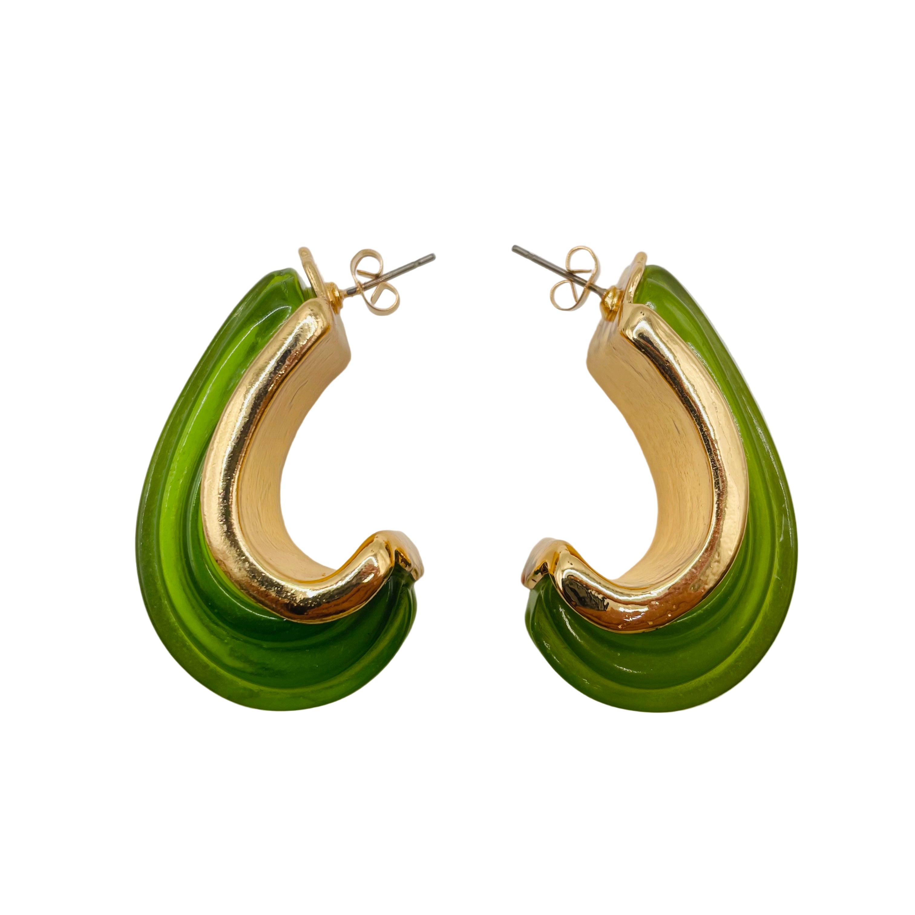 JI JOYA VENTA AL POR MAYOR|Pendientes de Moda Colores Surtidos con Detalle Dorado | Pedido Mínimo para Mayoristas