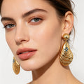 Pendientes de Ostra de Lujo en Oro - Mayorista de Joyería para Tiendas|JI JOYA
