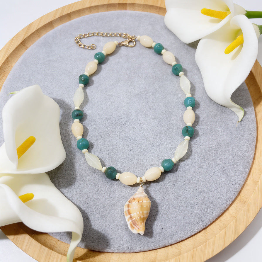 Natural Shell Boho Necklace - Summer Accessory for Women|JI JOYA
