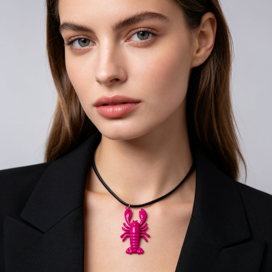 Collar Colgante Langosta - Bisutería de Moda al Por Mayor, 4 Colores Disponibles|JI JOYA
