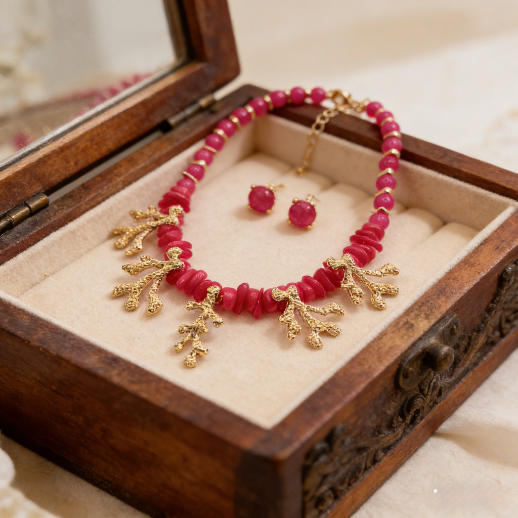 Collar de cuentas rosa|verde dopamina de verano | Collar de clavícula de lujo asequible y estilo resort de playa|JI JEWELLERY