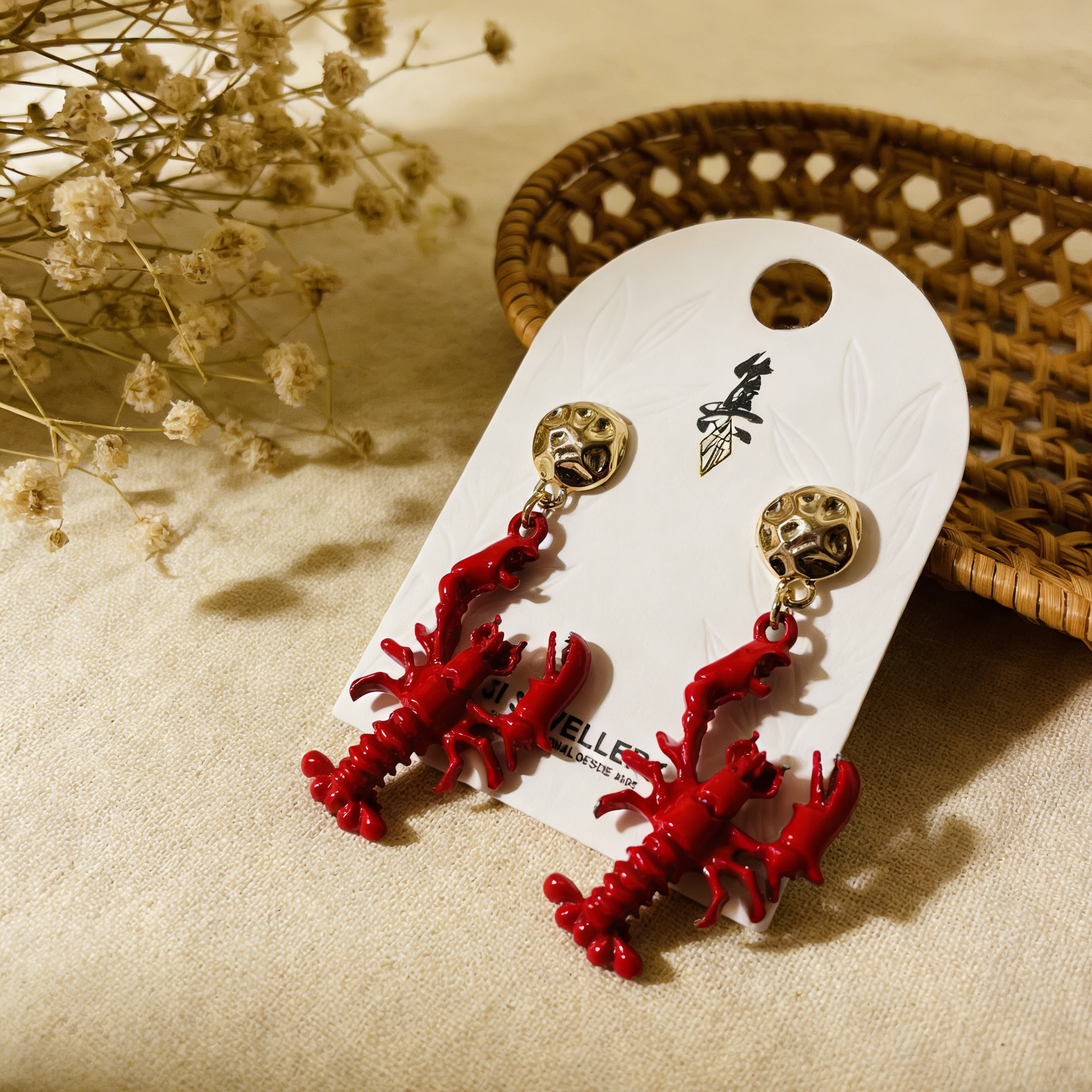 Pendientes de Langosta - Joyería de Declaración de Moda|JI JOYA