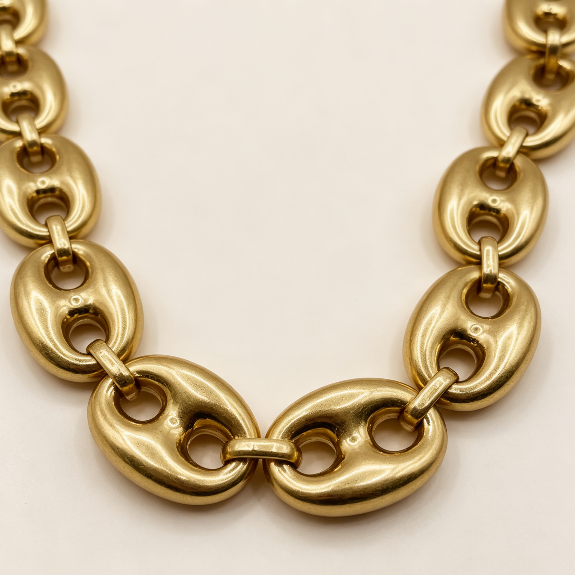 Set de Joyería Cadena Granos de Café Dorada, Collar, Brazalete y Pendientes, Accesorios de Moda Mayorista|JI JOYA