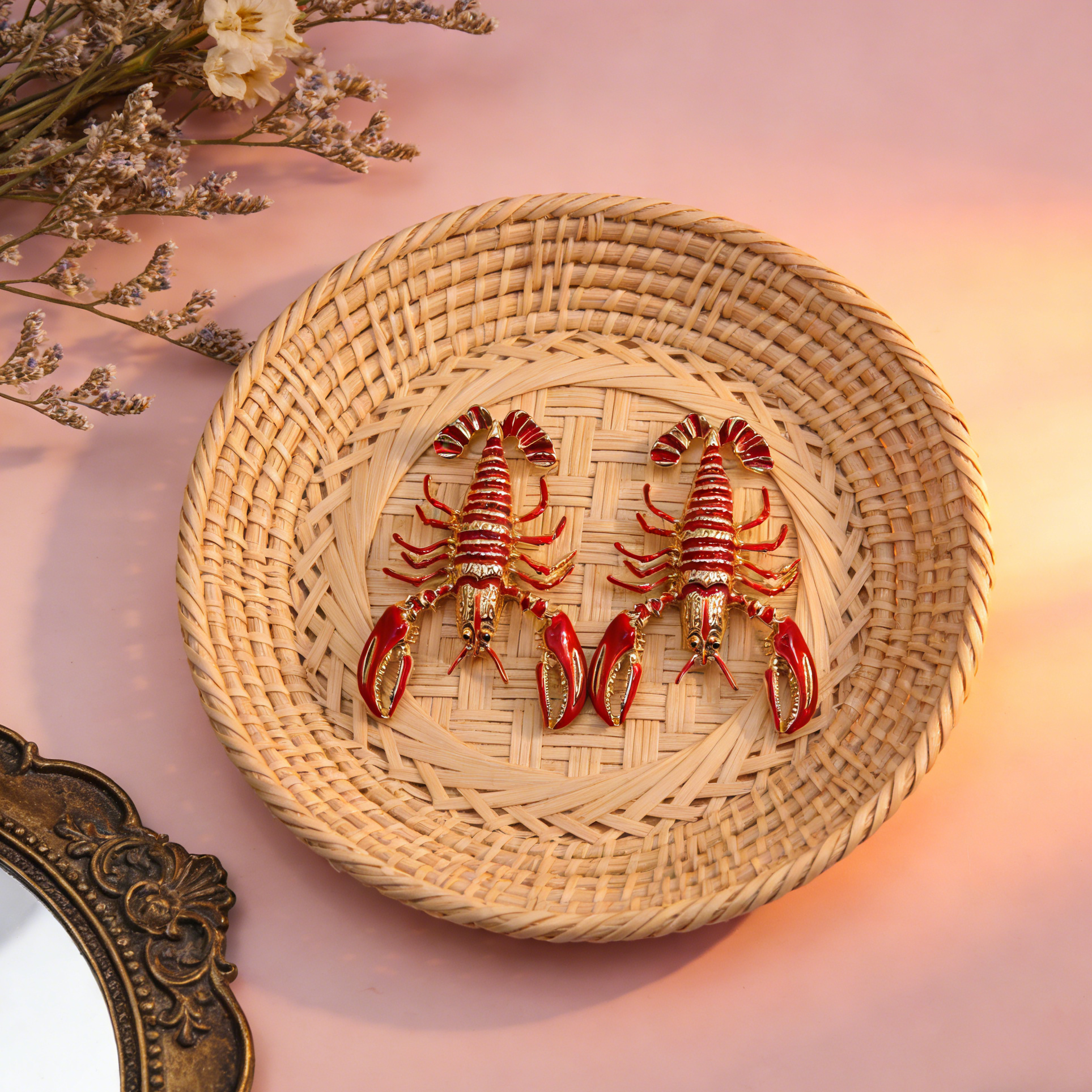 Pendientes Statement de Langosta - Accesorio de Moda Único|JI JEWELLERY