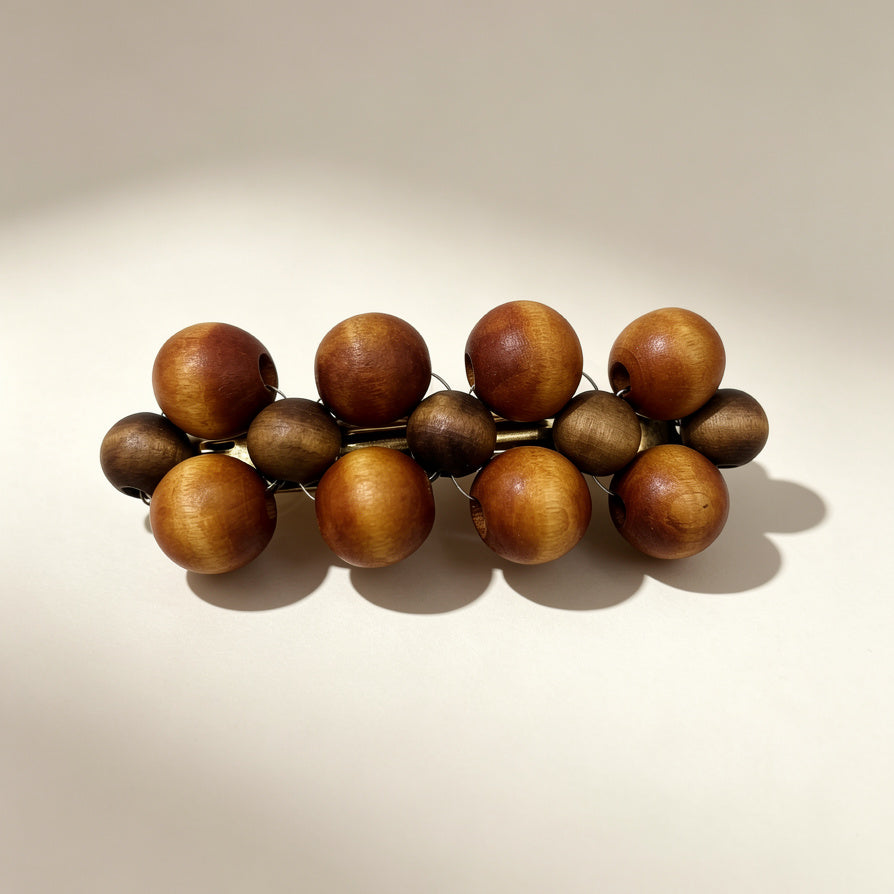 Horquilla de Pelo de Madera con Cuentas, 3 Colores, Diseño Vintage - Venta al Por Mayor|JI JOYA