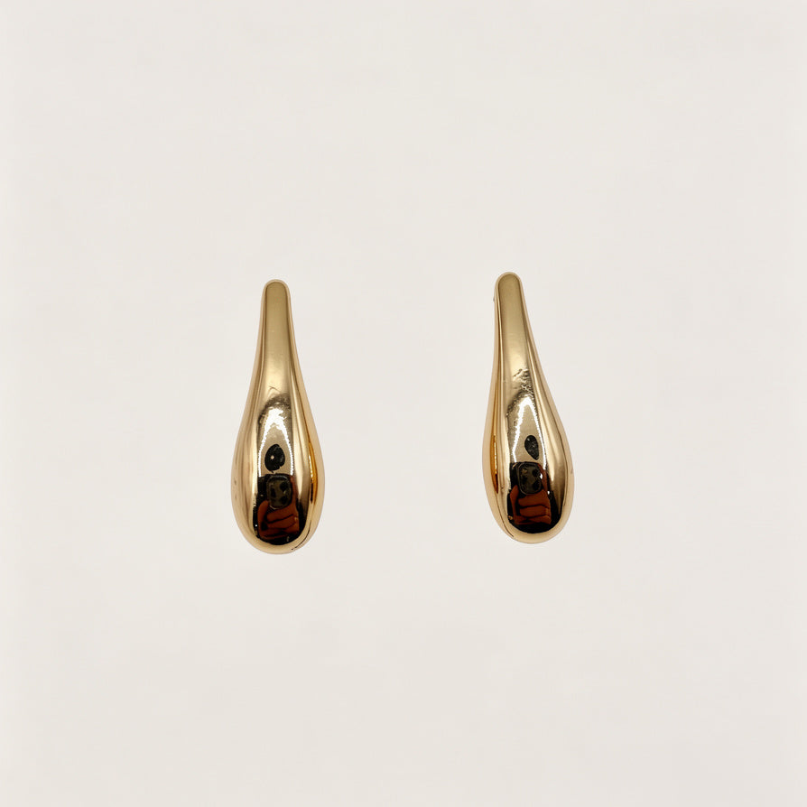 Aretes de Gota Clásicos, Diseño Liso| Venta al Por Mayor|JI JOYA