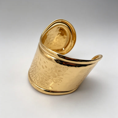 Brazalete Ancho Dorado/PLATEADO Martillado | Joyería de Moda Premium al Por Mayor|JI JOYA