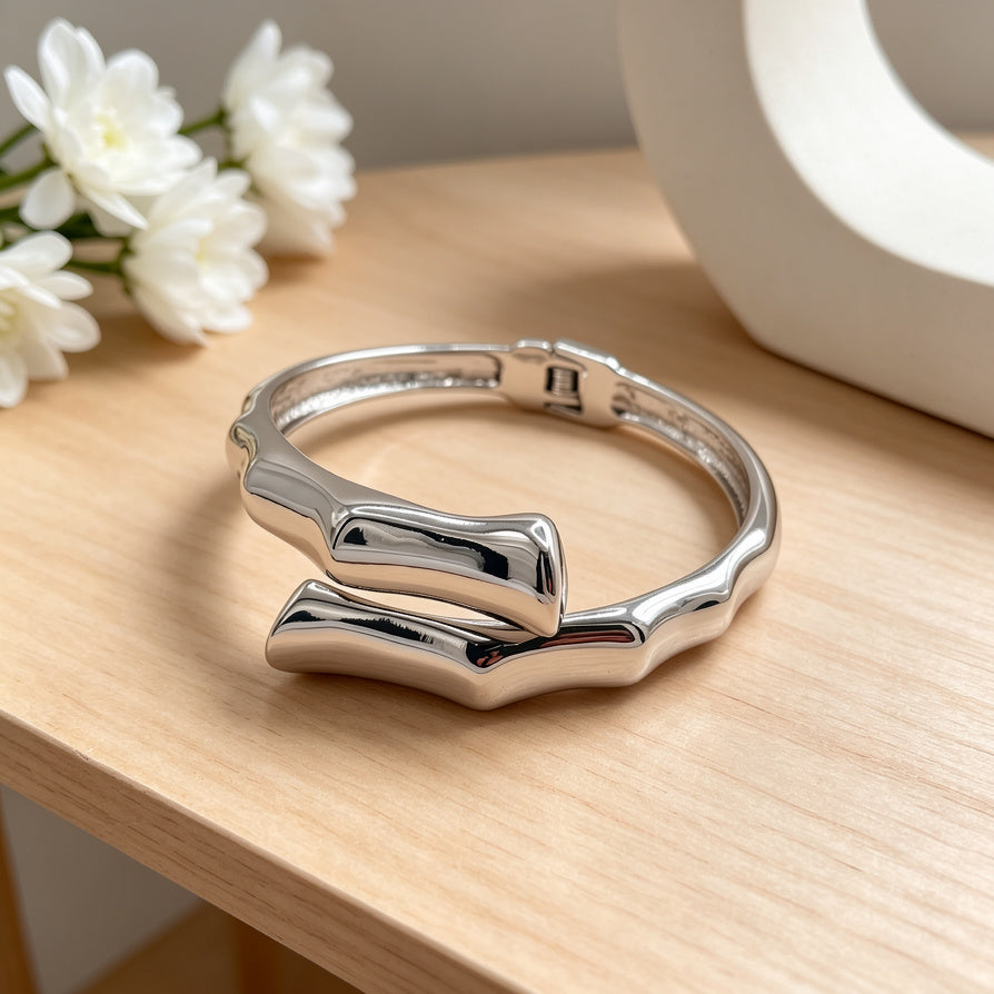 Pulsera Bambu Ajustable de Zinc Aleación, Chapado en Oro/Plata - Joyería de Moda al Por Mayor|JI JOYA