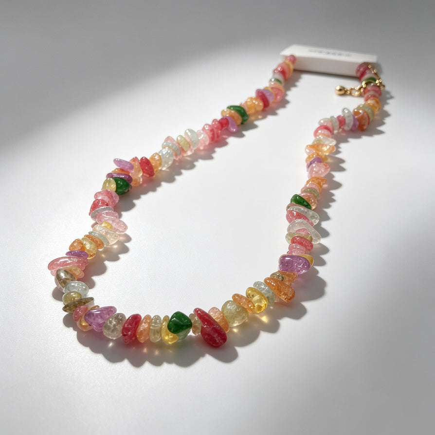 Collar de Collares de Piedras Preciosas Multicolores - Joyería Artesanal para Mujer|JI JOYA