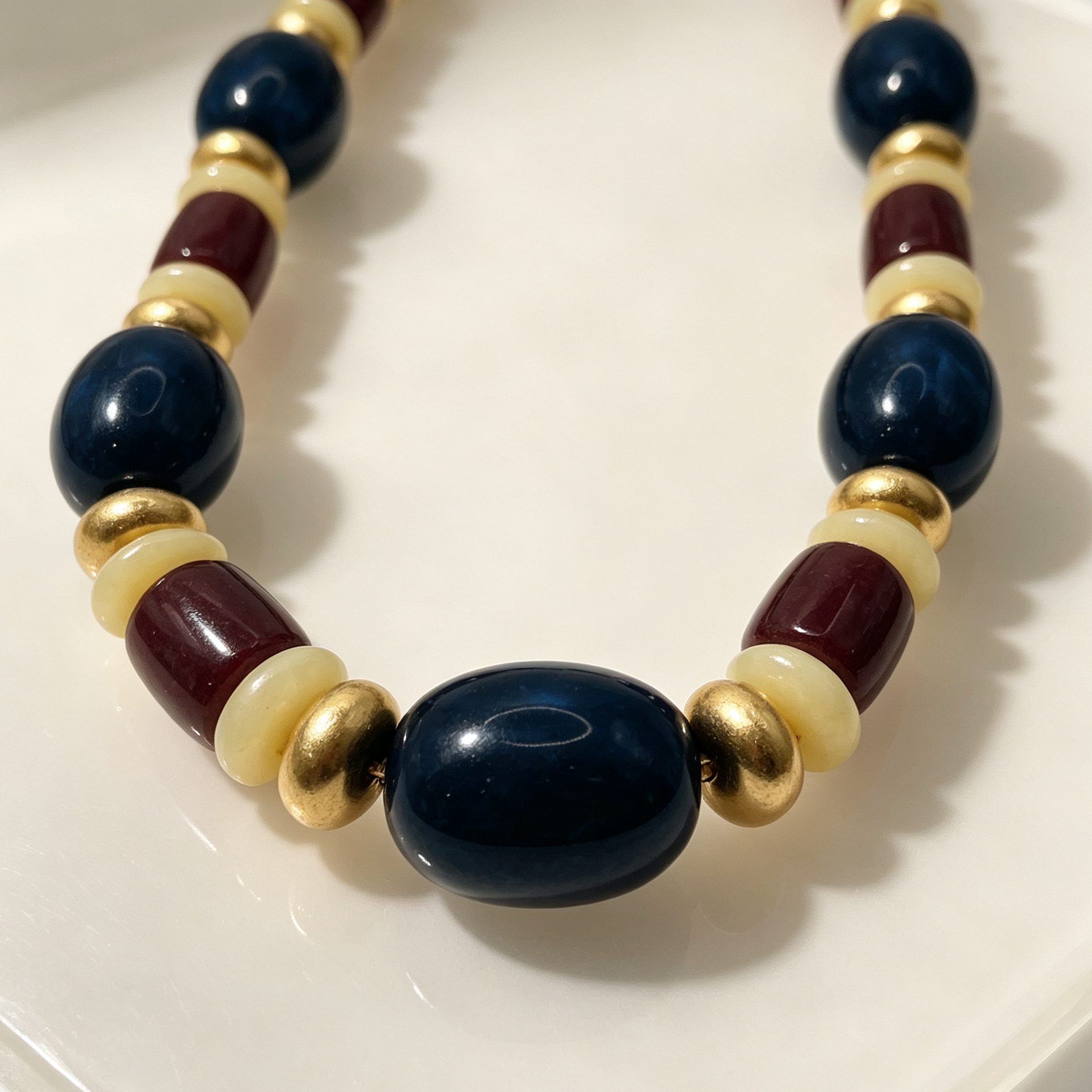 Collar de cuentas vintage multicolor, collar de moda étnico para mujer, accesorios al por mayor|JI JOAY
